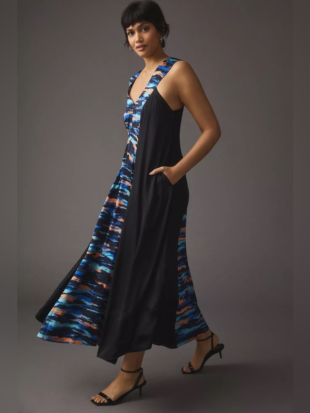 Maeve Anthropologie Women 0 Maxi Dress Boho Resort Vacation Casual Pocket